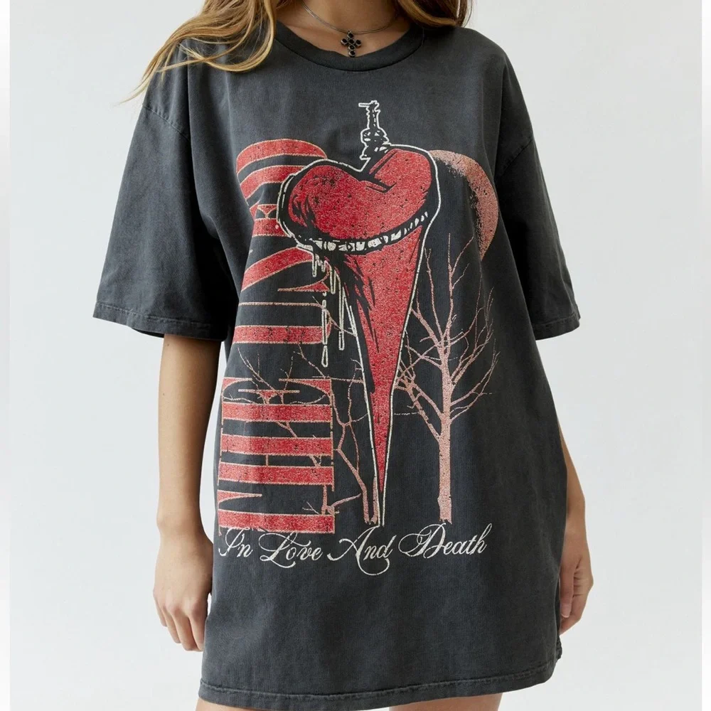 URBAN OUTFITTERS The Used T-Shirt Dress - Picture 1 of 12